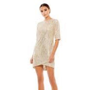 Ieena for Macduggal 26448 short sequin sheath gold Size 6
